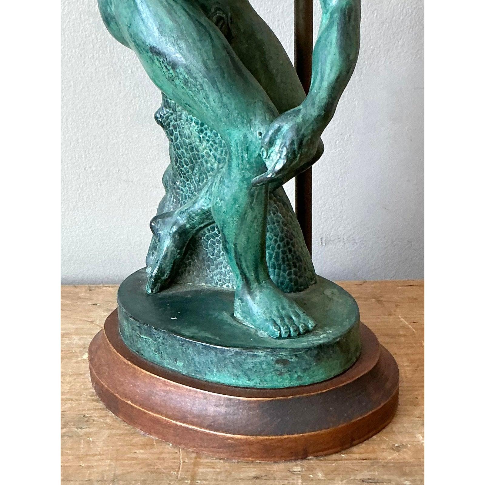 Lámpara Vintage Boho de Metal Patinado 