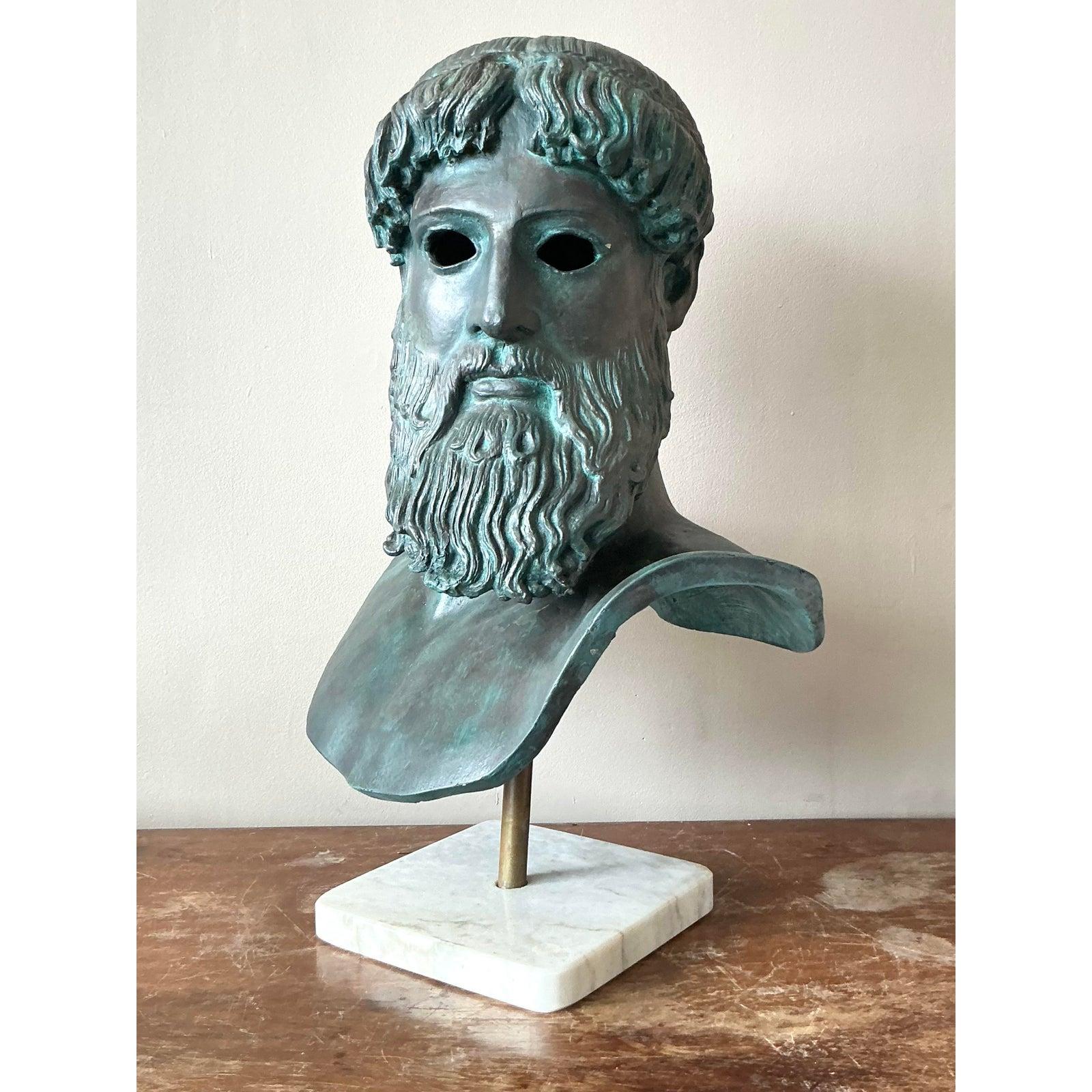 Busto di uomo in gesso patinato Vintage By in vendita 2