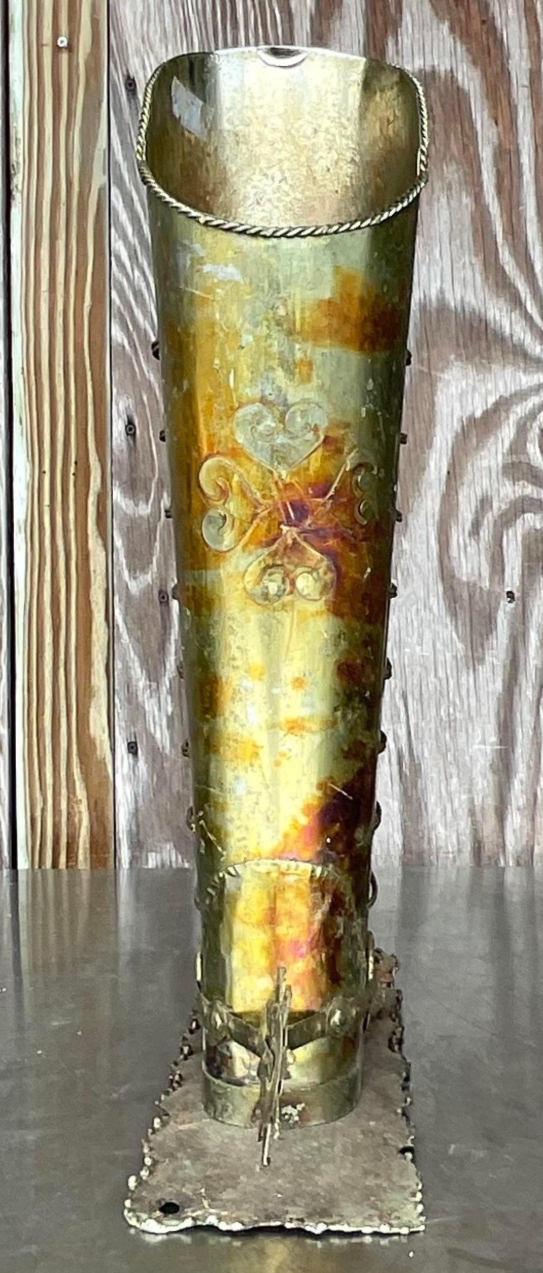 Botte Vintage Boho à Spurs Patinés en vente 1