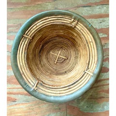 Vintage Boho Pencil Reed Bowl