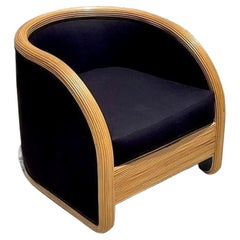 Vintage Boho Pencil Reed Lounge Chair
