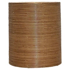 Vintage Boho Pencil Reed Table Pedestal
