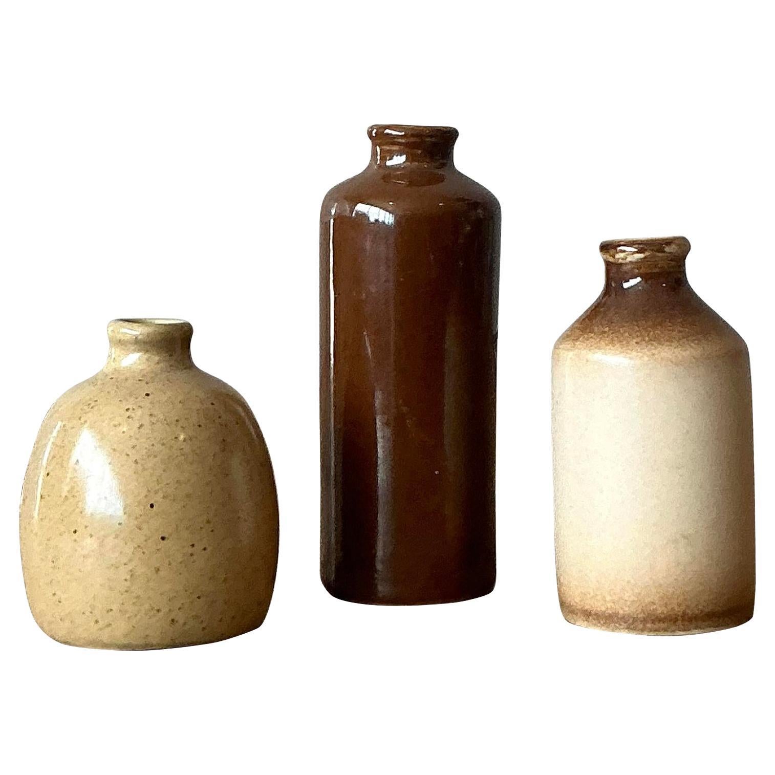 Vaso vintage in Studio Pottery Petite Boho - Set di 3