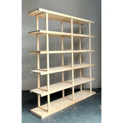 Vintage Boho Pine Etagere Etagere
