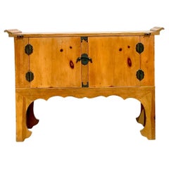 Bar Vintage Boho en pin Pagode Dry Bar