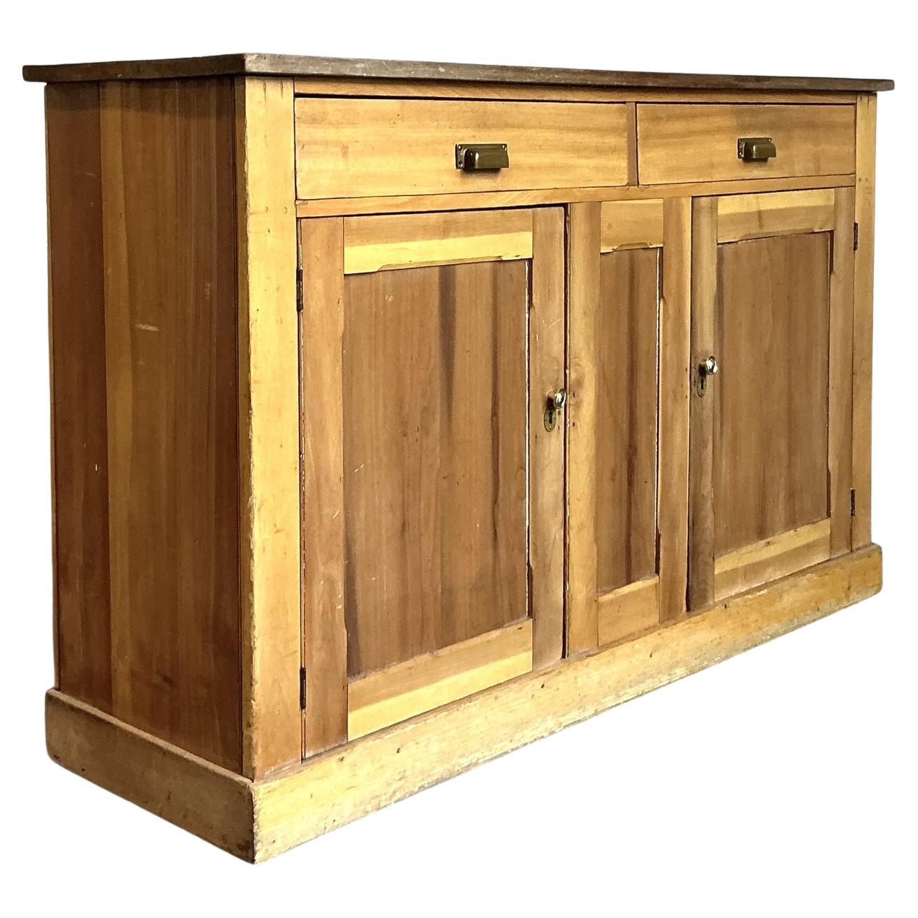 Vintage Boho Pine Sideboard