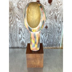 Vintage Boho Plaster Bust After Modigliani