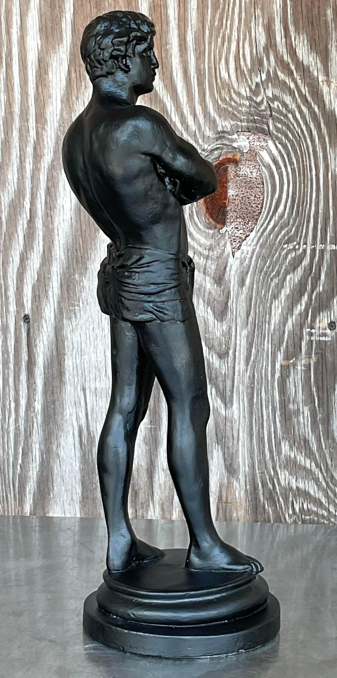 Busto in gesso vintage di uomo Boho in vendita 2