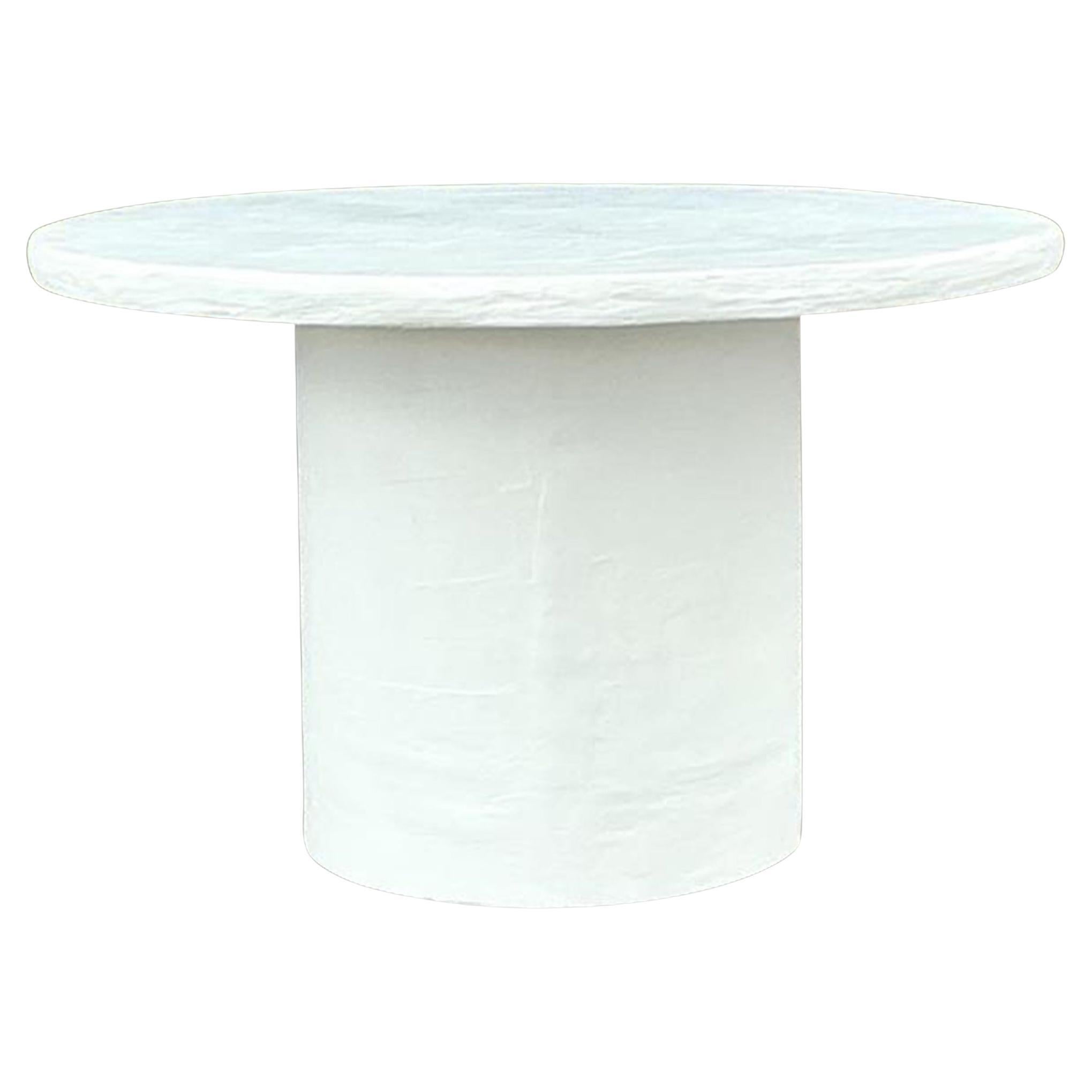 Vintage Boho Gips Fiberglas Mitte Halle Tisch