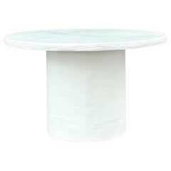 Vintage Boho Plaster Fiberglass Center Hall Table