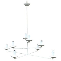 Vintage Boho Plaster Finish Tri Level Chandelier