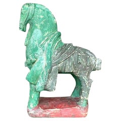 Vintage Boho Plaster Horse