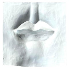 Vintage Boho Gips Lips Relief