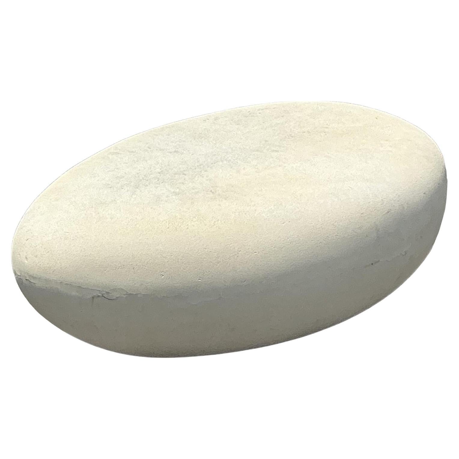 Table basse bohème biomorphique vintage en plâtre sur fibre de verre