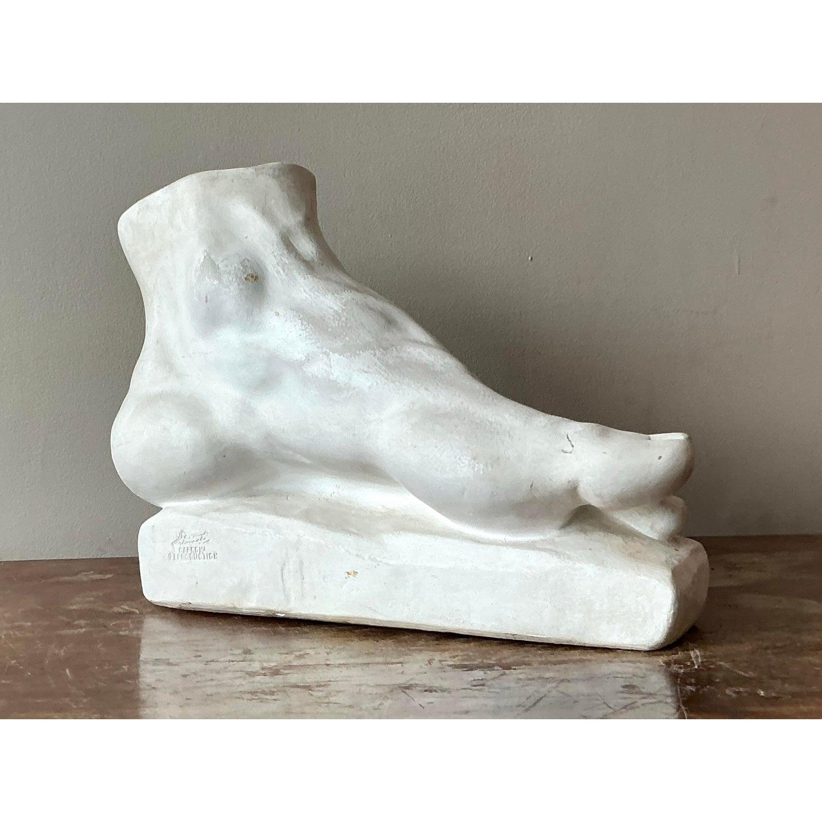 Scultura in gesso di piede Vintage By in vendita 1