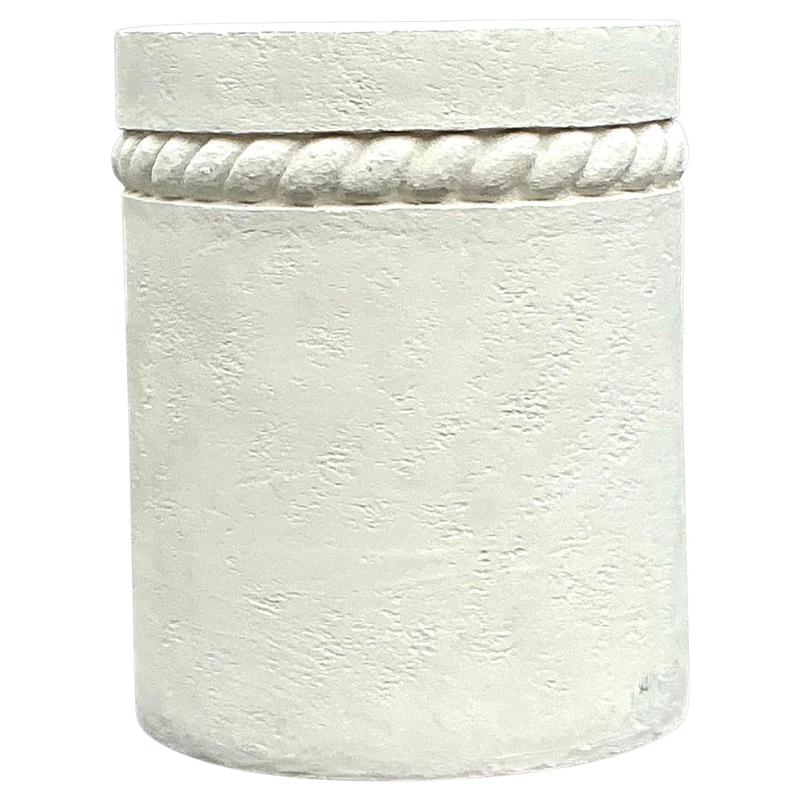 Vintage Boho Gips Twist Beistelltisch