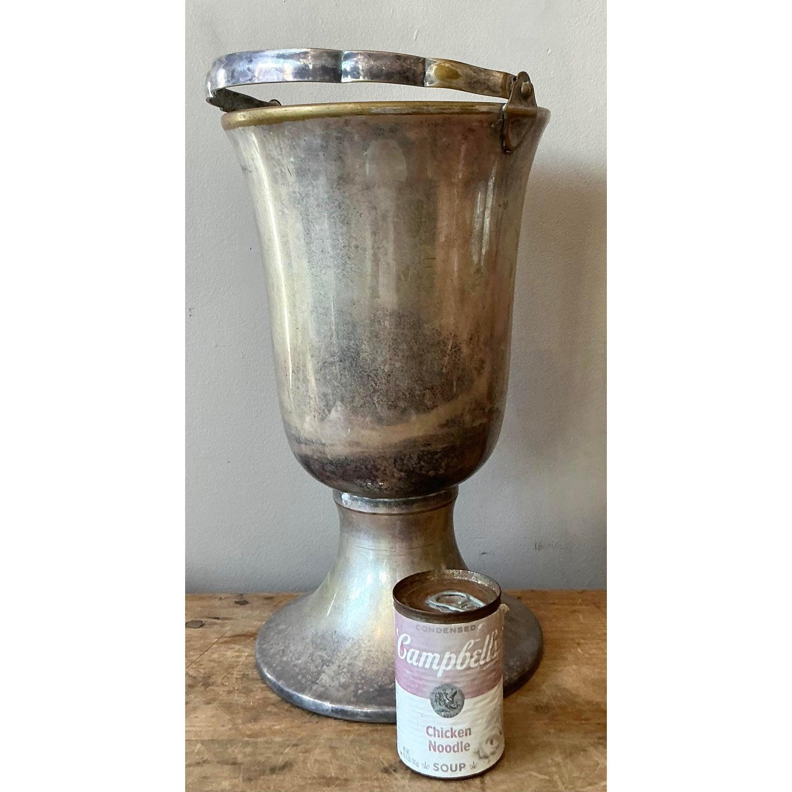 Vintage Boho Plate Champagne Bucket im Zustand „Gut“ in West Palm Beach, FL