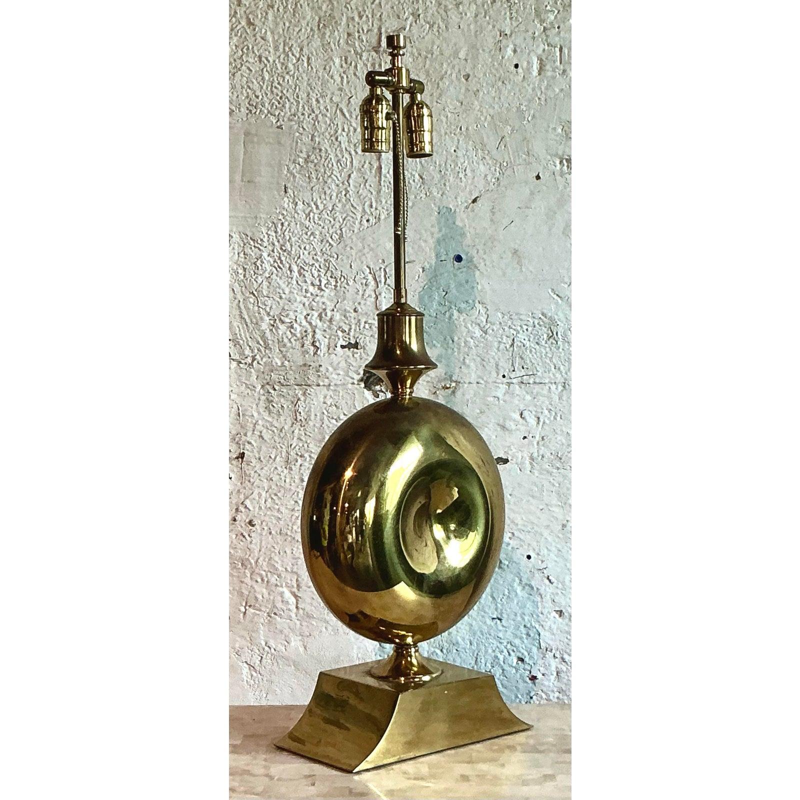 Lámparas vintage boho de latón pulido siglo XX en venta