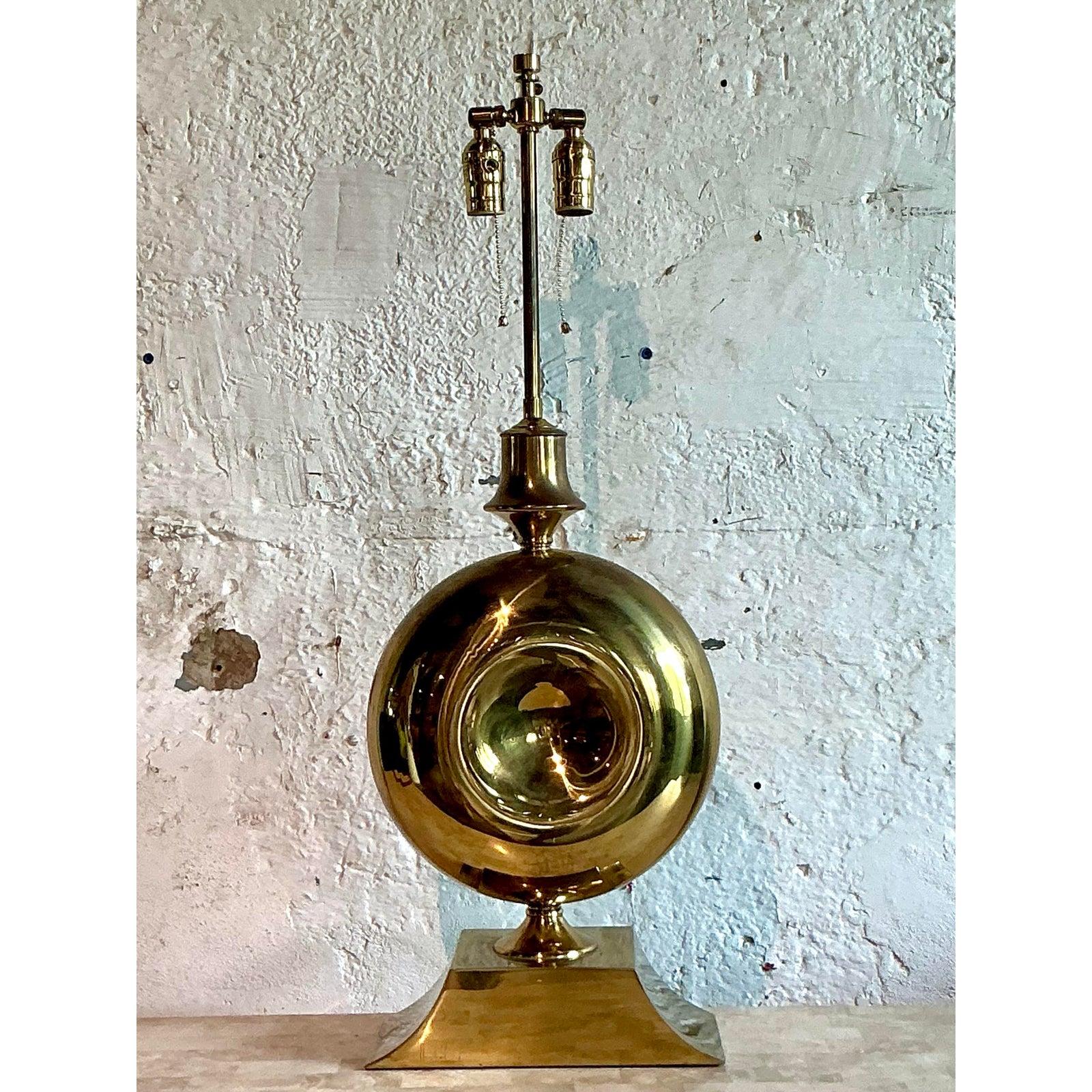 Lámparas vintage boho de latón pulido Latón en venta