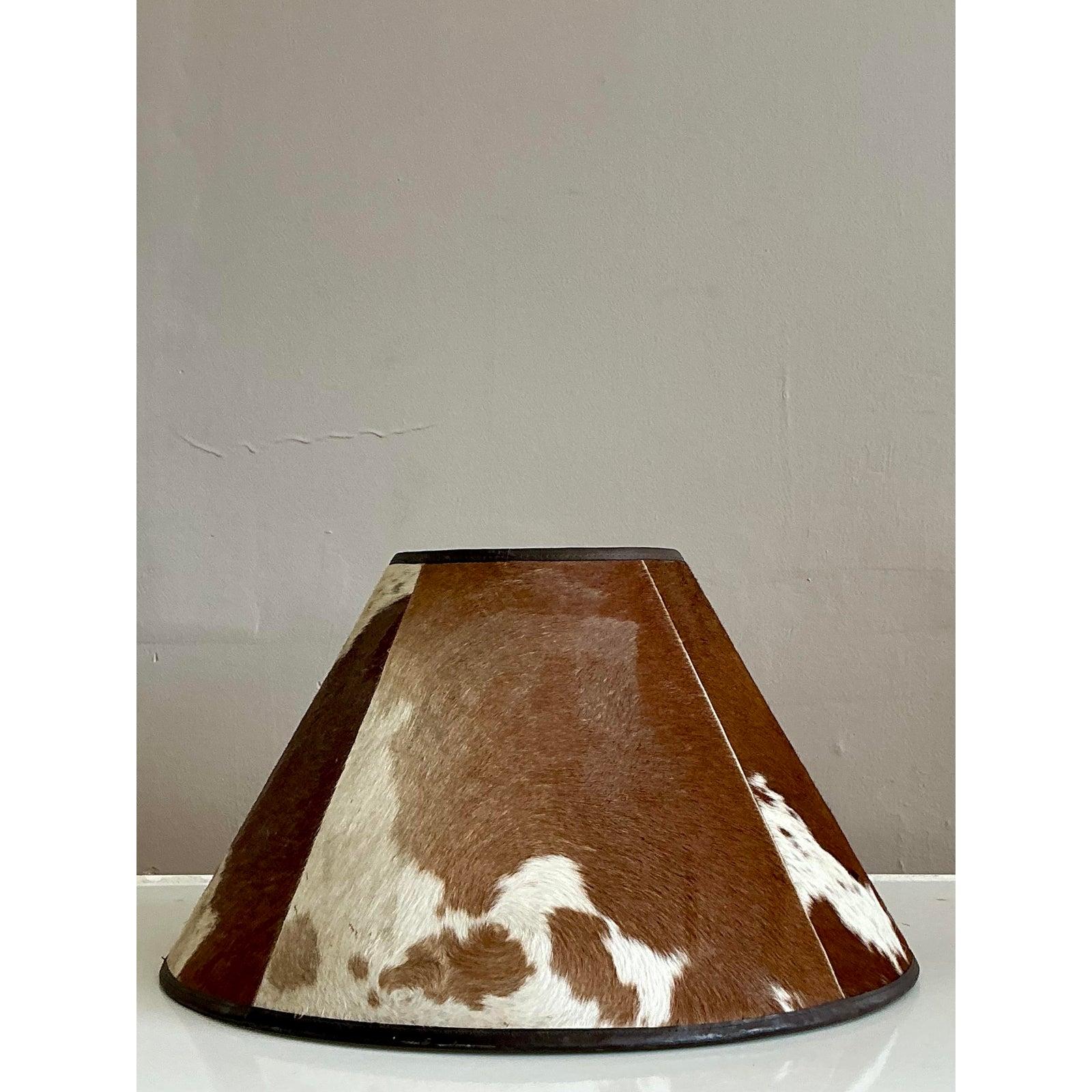 Organic Modern Vintage Boho Pony Lampsahde For Sale