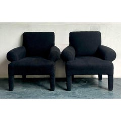 Vintage Boho Postmodern Lounge Chairs After Donghia - A Pair