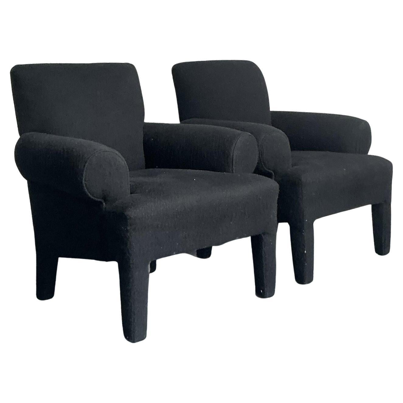 Vintage Boho Postmodern Lounge Chairs After Donghia - A Pair