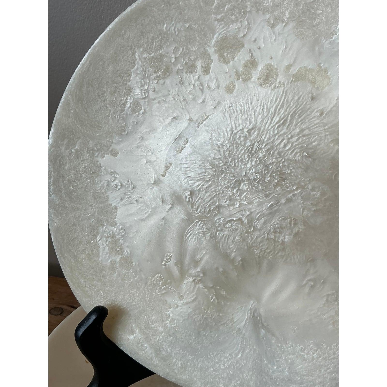 Space Age Vintage Boho Poured Resin Plates - Set of 6 For Sale