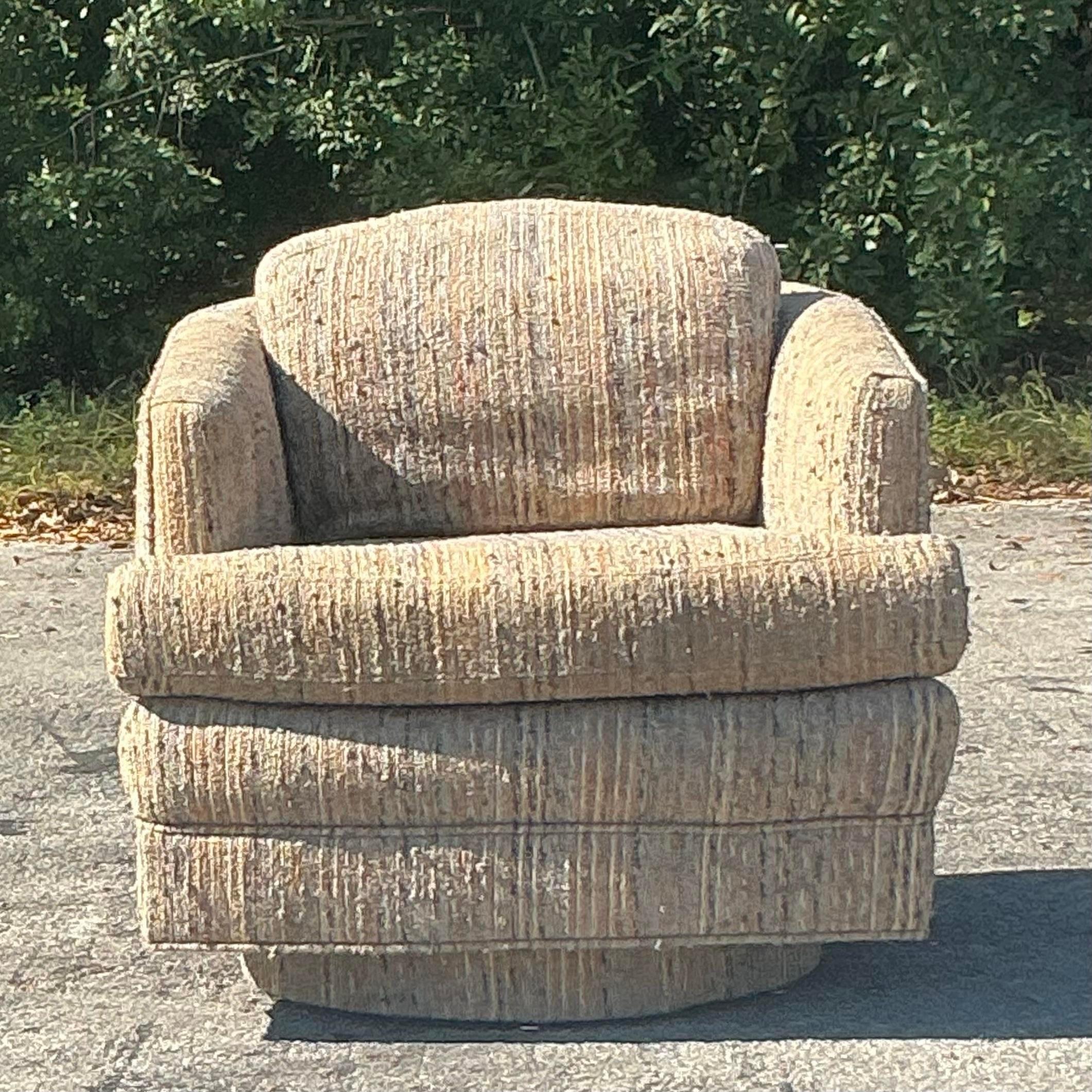 20ième siècle Chaise pivotante vintage Boho Preview en vente