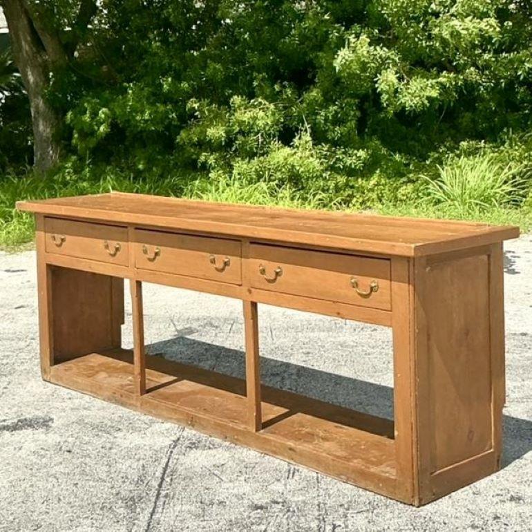 Bois Crédence primitive boho vintage en vente