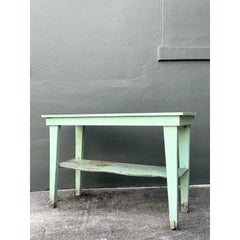 Vintage Boho Primitive Distressed Console Table