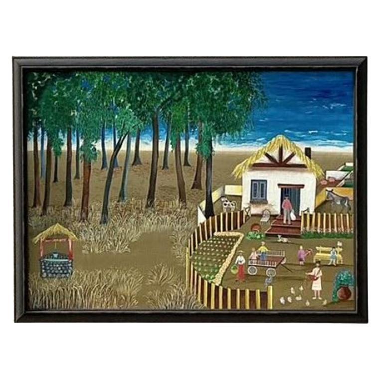 Cuadro Vintage Boho Paisaje Primitivo