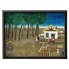 Cuadro Vintage Boho Paisaje Primitivo