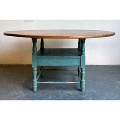 Vintage Boho Primitive Plank Farm Dining Table