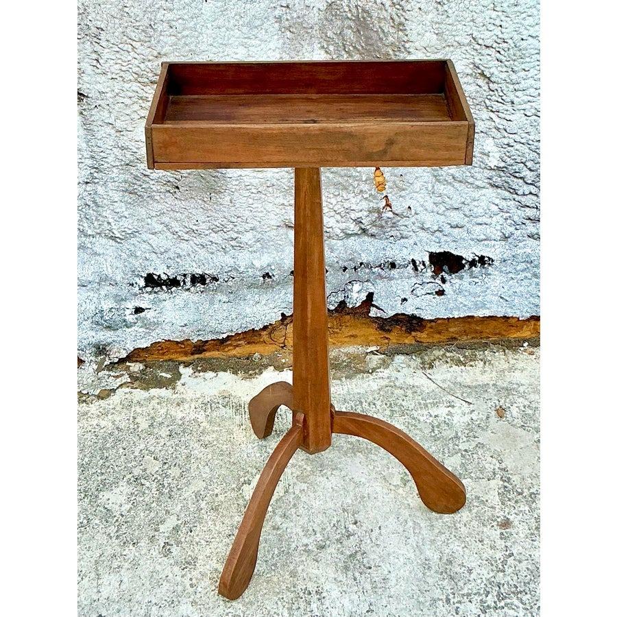 Table d'appoint primitive boho vintage en vente 1