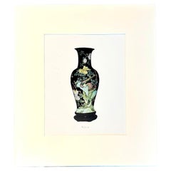 Vintage Boho Print of Chinese Porcelain Vase