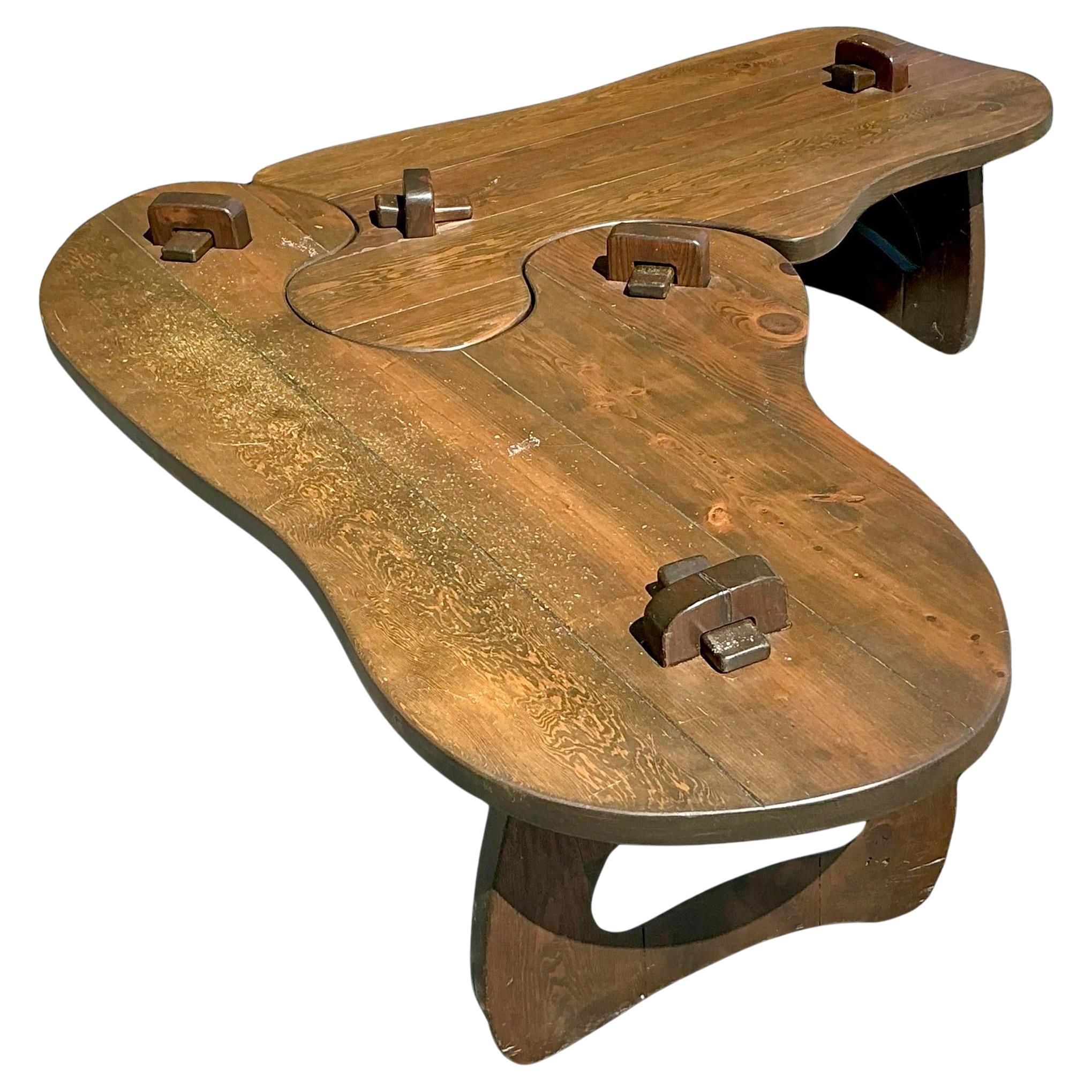 Vintage Boho Puzzle Coffee Table