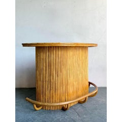 Vintage Boho Rattan Dry Bar