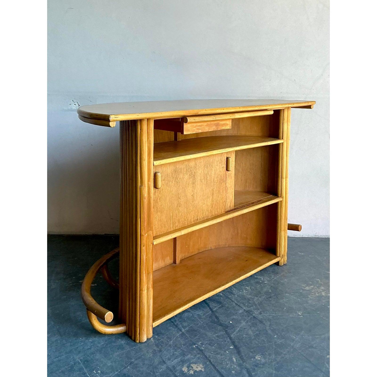 Barra Seca Boho Vintage de Ratán en Bueno estado para la venta en West Palm Beach, FL