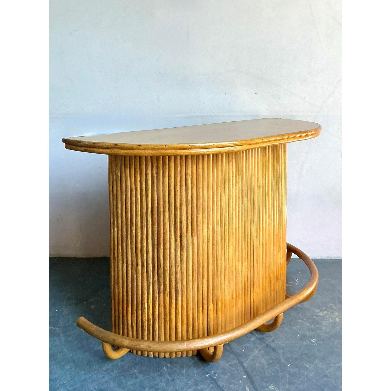 Barra Seca Boho Vintage de Ratán en venta 1