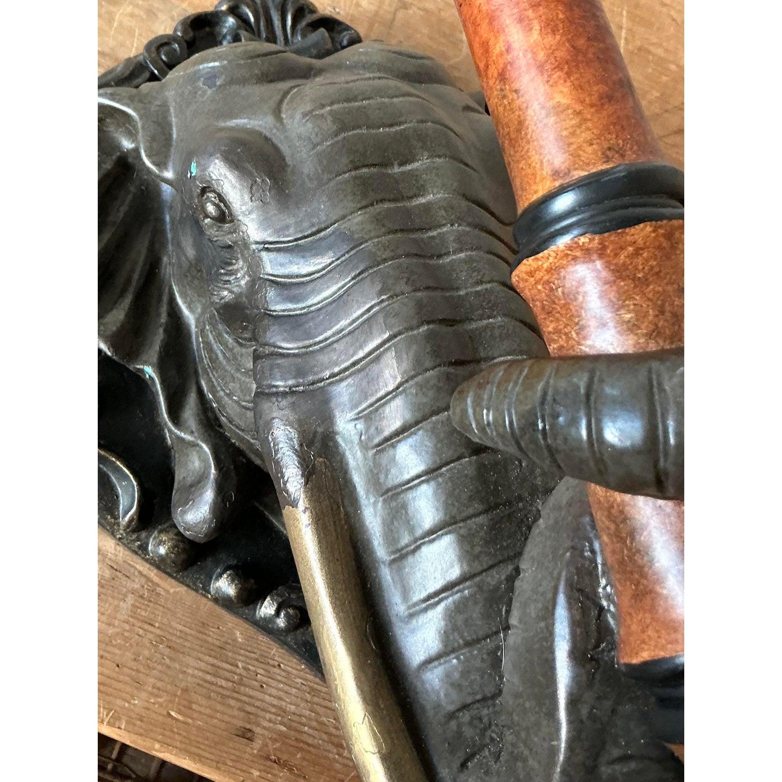 American Vintage Boho Raymond Waites for Tyndale Elephant Sconce - A Pair For Sale