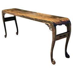 Vintage Boho Reclaimed Wood Console Table
