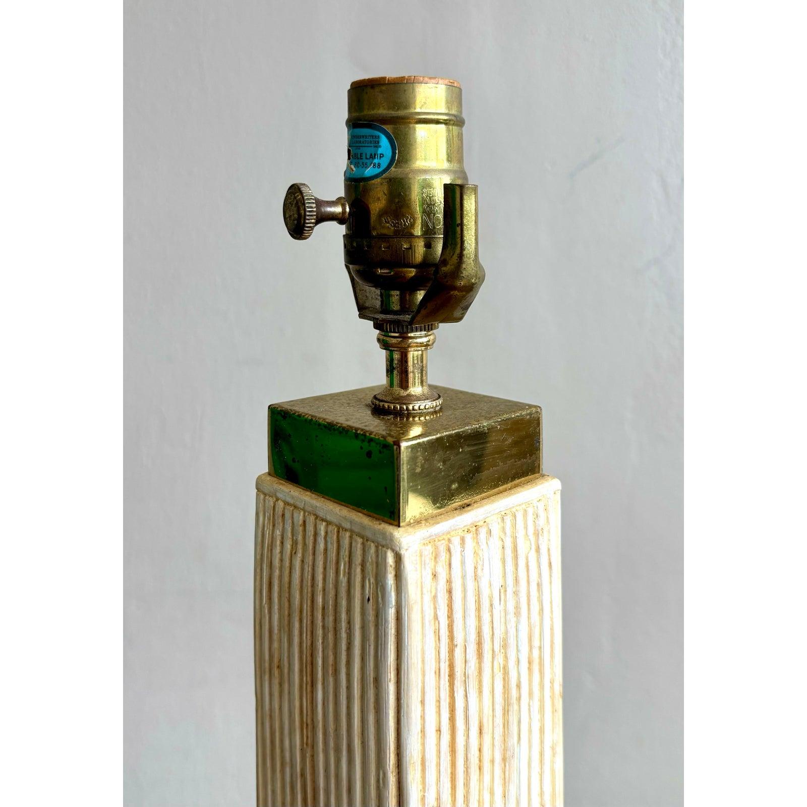 Vintage Boho Schilf Lampe (20. Jahrhundert) im Angebot