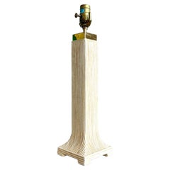 Vintage Boho Schilf Lampe