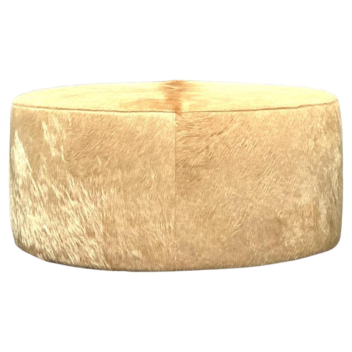 Ottoman Vintage Boho Restoration Hardware Hide