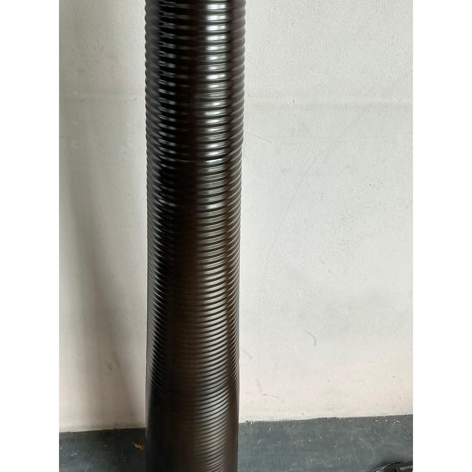 Minimaliste Vintage Boho Ribbed Floor Lamp en vente