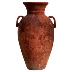Vintage Boho gerippte Terrakotta Urne