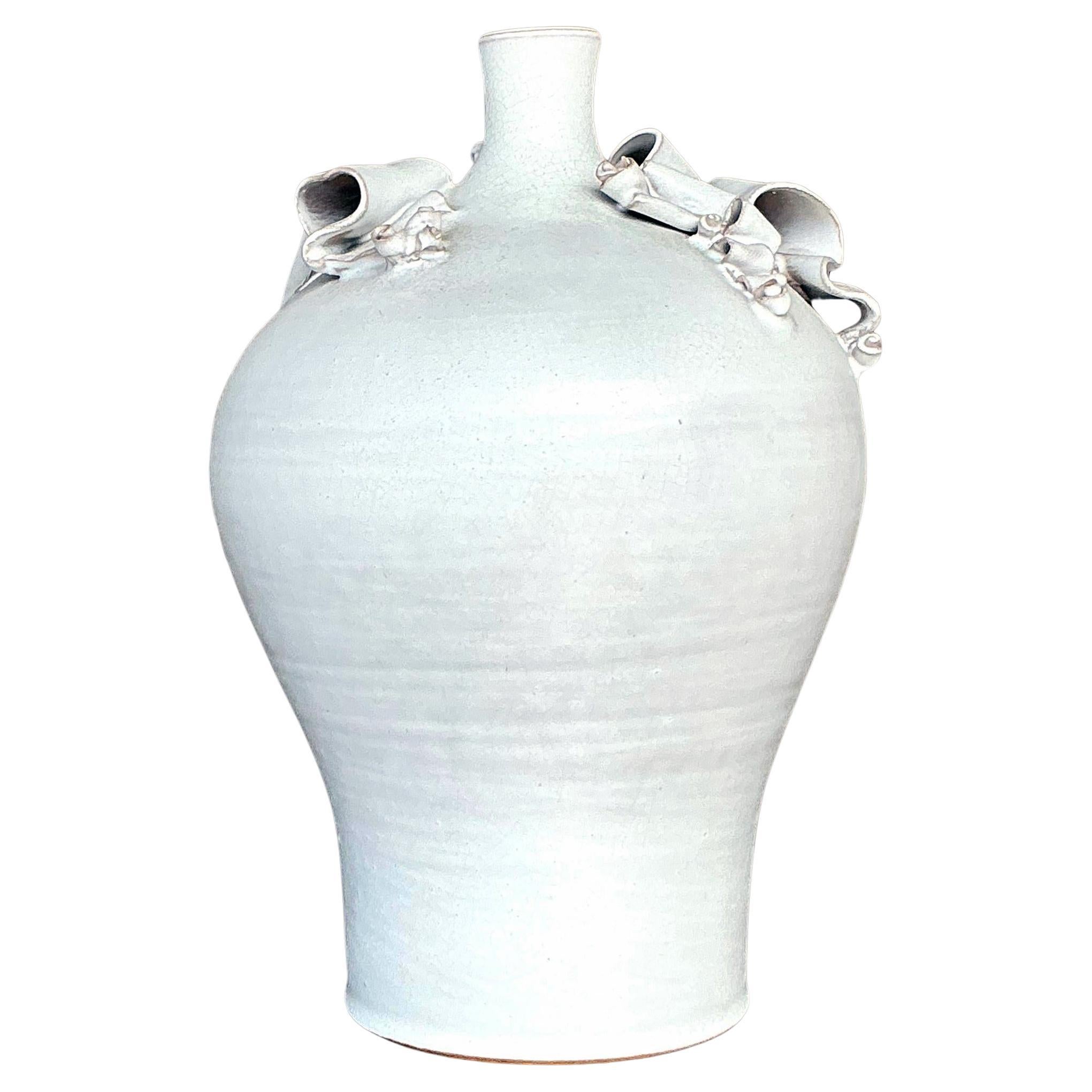 Jarrón Vintage Boho Ribbons Studio Pottery