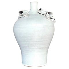Vase Vintage Boho Ribbons Studio Pottery