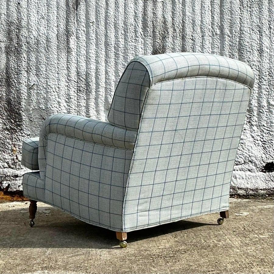 American Vintage Boho Roll Arm Lounge Chair