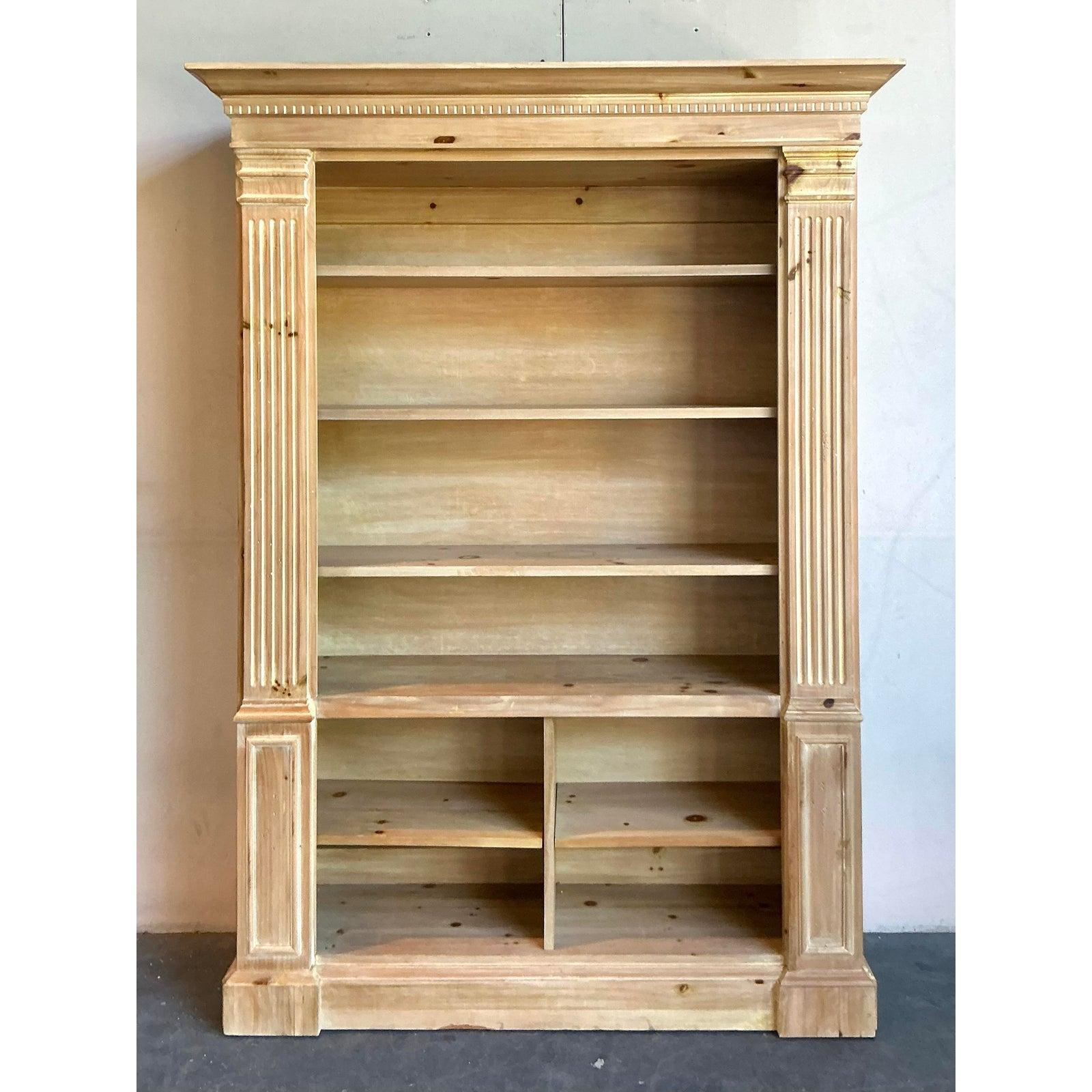 Vintage Boho Romweber Knotty Pine Etagere For Sale 4